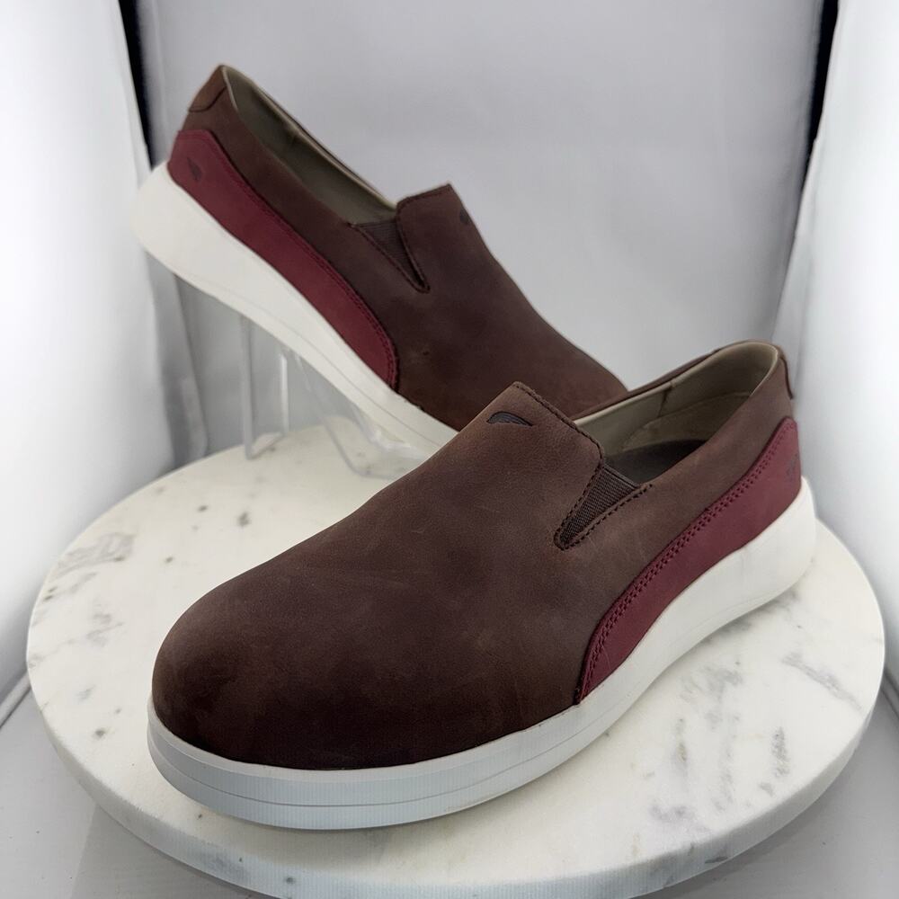 Red Wing 2033 Brown Leather Lightweight Safety Slip On Aluminum Toe Shoes Size 9